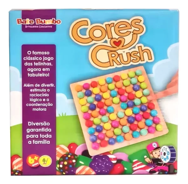 CORES E CRUSH - TABULEIRO DE MADEIRA