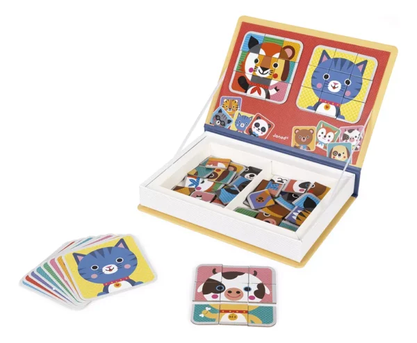 LIVRO MAGNETICO MISTURE E COMBINE ANIMAIS FOFOS 80 PECAS