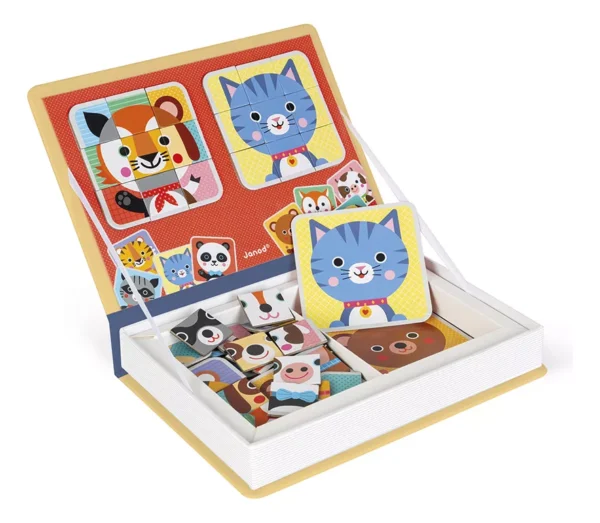 LIVRO MAGNETICO MISTURE E COMBINE ANIMAIS FOFOS 80 PECAS - Imagem 4