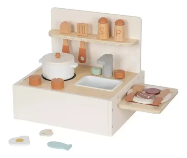 Conjunto Cozinha e Comidinhas Madeira - Tooky Toy - Imagem 3